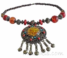 Indian ethnic necklace - click here for large view